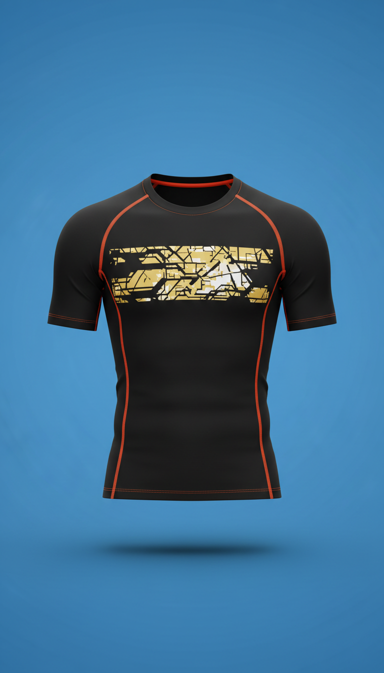 Compression Training Tee with Reinforced Seams