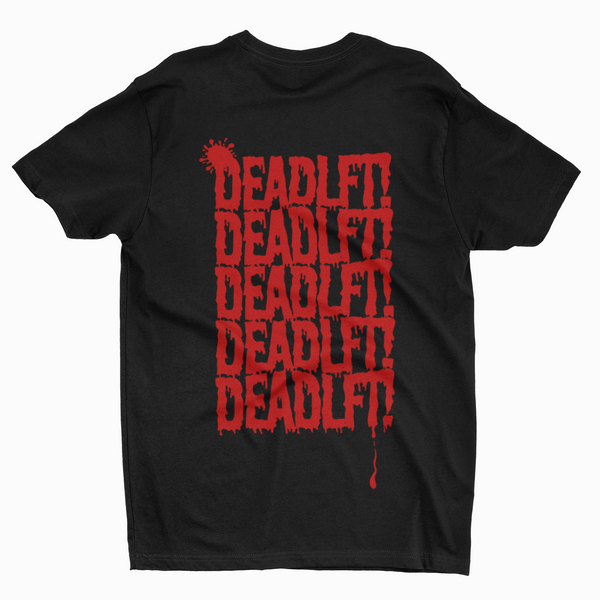 DEADLFT Drip Tee - Red on Black