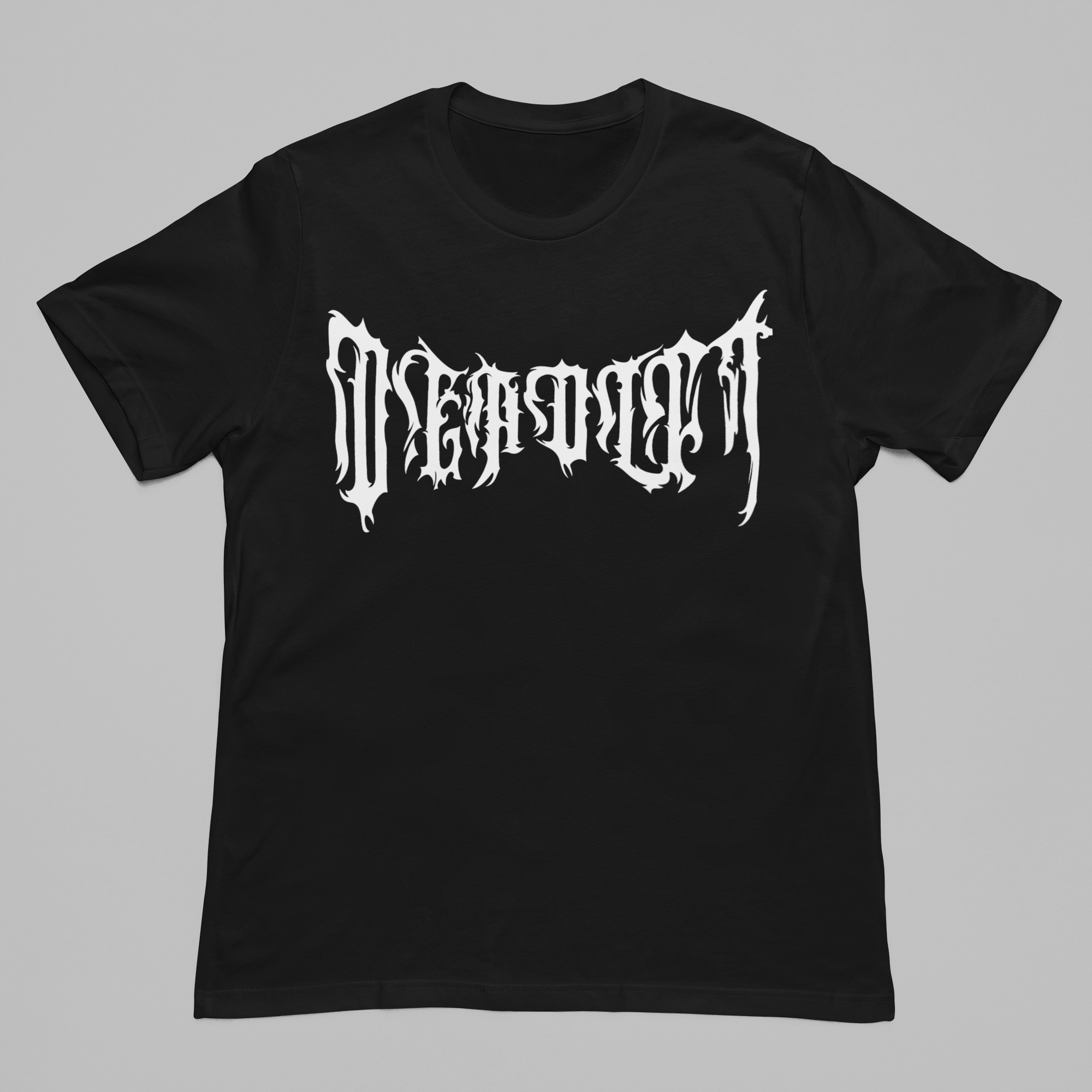 DEADLFT Black Metal Logo Cotton Tee
