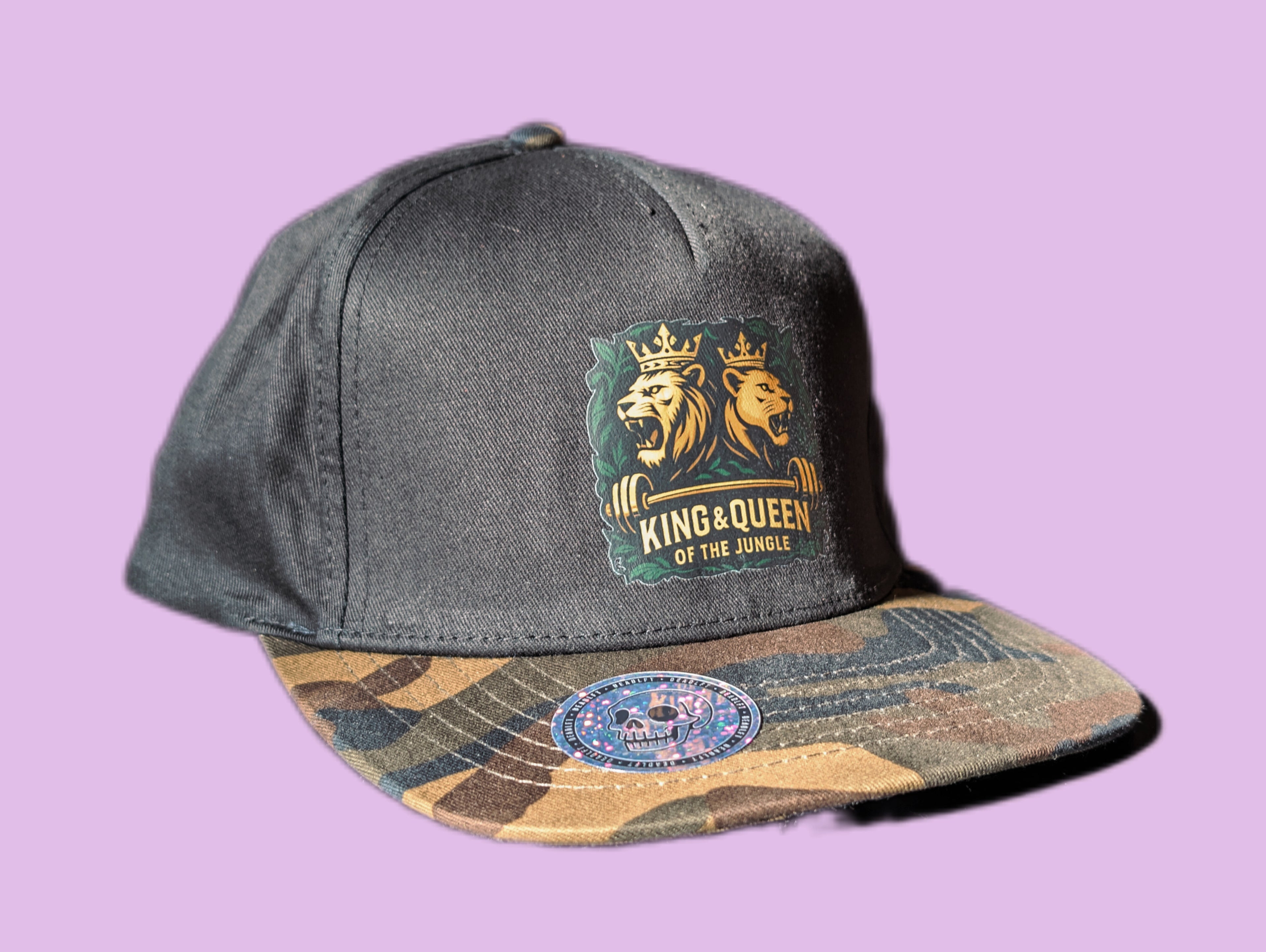 King And Queen Of The Jungle Camo Baseball Cap - Limited Edition